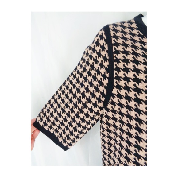 Ann Taylor Houndstooth Dress Sz M - Picture 7 of 8